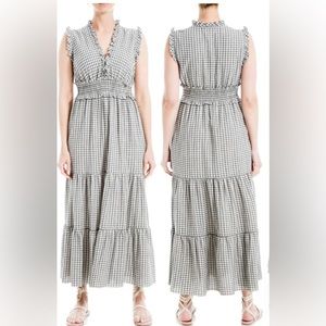 Max Studio Ruffle Tiered Midi Dress
